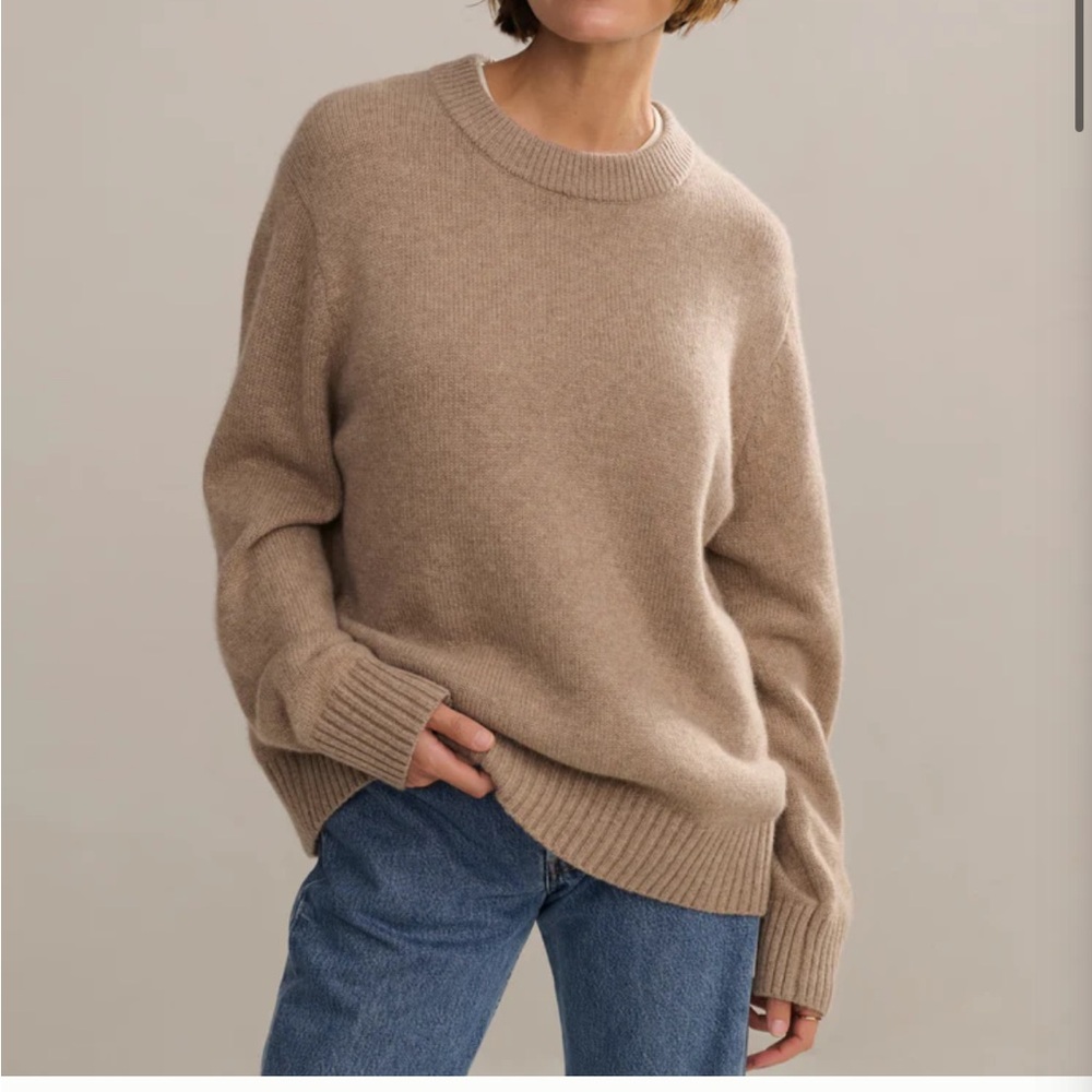 Cashmere oversized crewneck